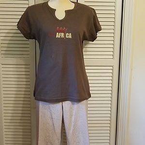 Out of Africa cotton tee. From Kenya. NWT.